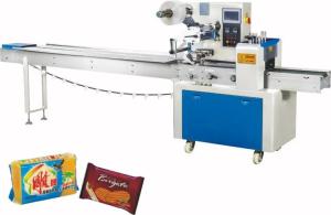 Foods Bread Horizontal Flow Pack Machine Servo Motor Horizontal Pillow Packing Machine