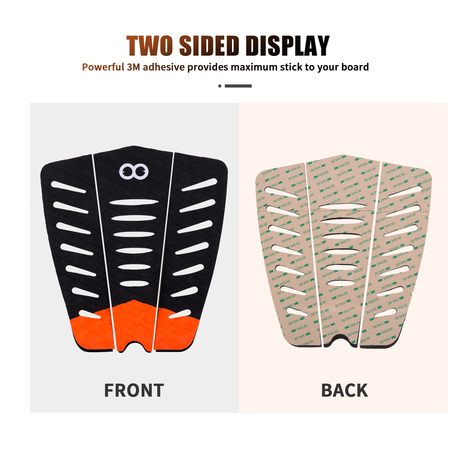 Customized Traction Pad Size Woowave Surf Pad Grip with Multiple Pattern Choices