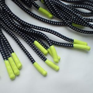 Shiny Silicone Ends Polyester Fibers 90cm Braided Silk Cord