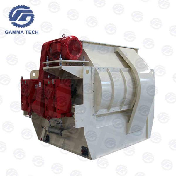 Quality 30kw Double Shaft Paddle Mixer Poultry Feed Mixer Machine For Feed Mill for sale