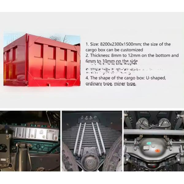 Used Sinotruk Dump Truck Howo 371 375 Weichai Tipper Truck 6x4 300-400L Fuel Tank