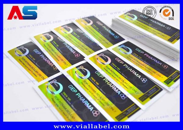 Quality 4C Full Color Vials Laser Hologram Sticker, SGS Printing Bottle Labels for sale