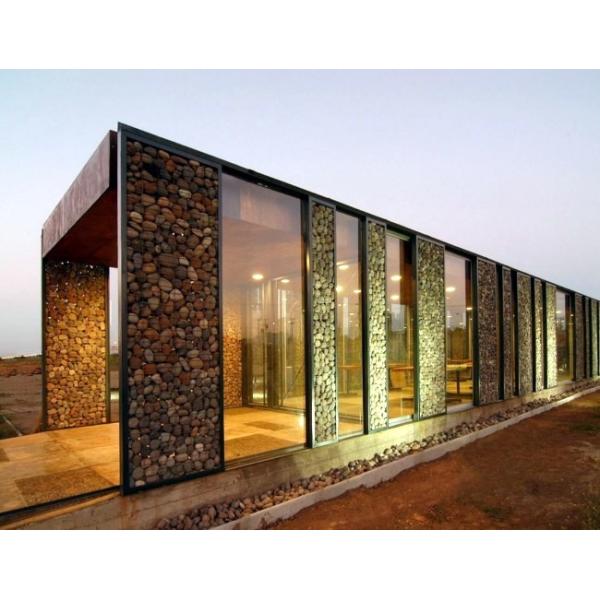 2.5-3.7mm Galvanized Welded Wire Mesh Gabion Steel Mesh For Building Exterior Walls