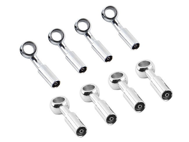 M10*1 Chromed Brake Hose Banjos For Motorcycle Use