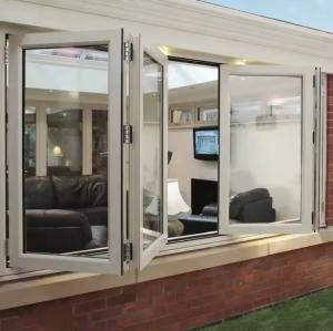 Custom Balcony Aluminum Folding Window Tempered Insulated Folding Glass Window