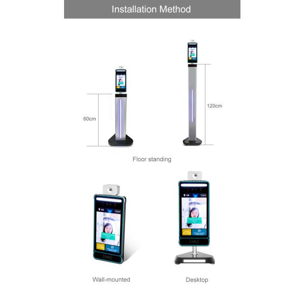 24000pcs Face Recognition Attendance and Temperature Measure Smart Security