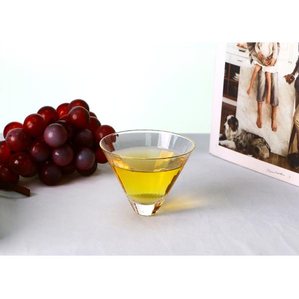 160ml 12.5cm Transparent Frosted Hand Blown Margarita Cocktail Glasses For Bar