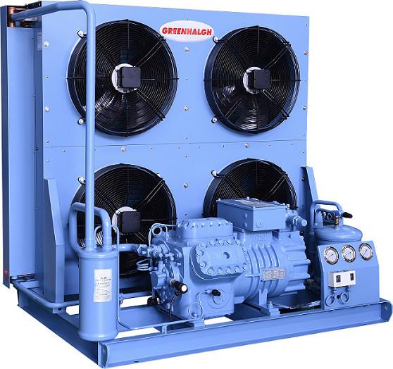 Quality Blue Semi Hermetic Condensing Unit High Efficiency Loudness And Stability for sale