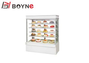 China Upright Cold Cake Display Fridge Five Layers Back Open Digital Temperature Double Compressor wholesale