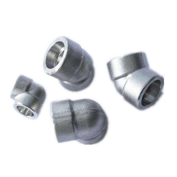 SS 304 Socket Weld Pipe Fitting / 90 Degree Socket Elbow For Construction