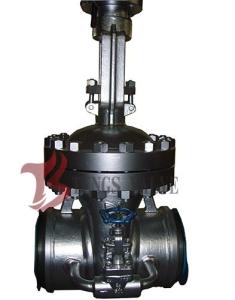 China Cast Steel Flex / Solid Wedge Gate Valve With Bypass Valve HF Seal API / DIN Standard wholesale