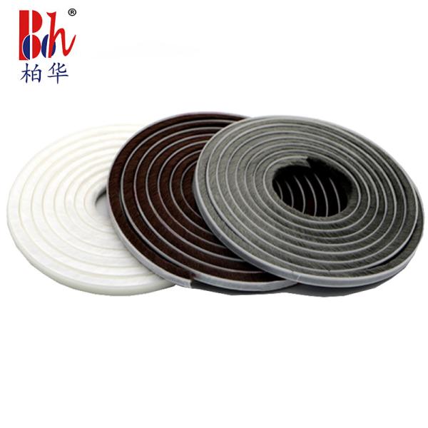 Quality 9*5mm OEM Self Adhesive Weather Stripping Wool Pile Window Weather Seal for sale