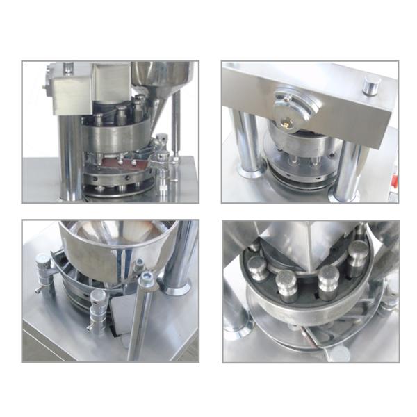 60KN Pressure Pill Tablet Press Machine 2.2kw With 9 Punches Station