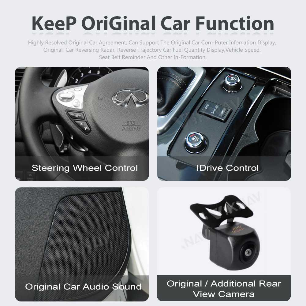 Car Radio Android 11 Head Unit For Infiniti FX35 QX70 GPS Navigation Stereo Recorder