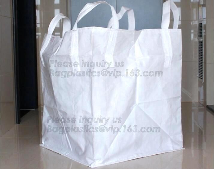 polypropylene woven plastic jumbo bag pp big bag for sand, building material, 500kg-1000kg PP Woven Jumbo Bag Big Bag wi