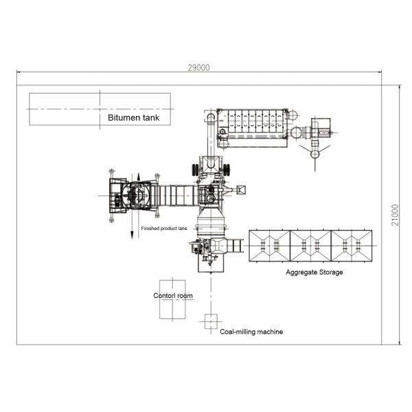 40 tph Mobile Asphalt Batching Plant For Road
