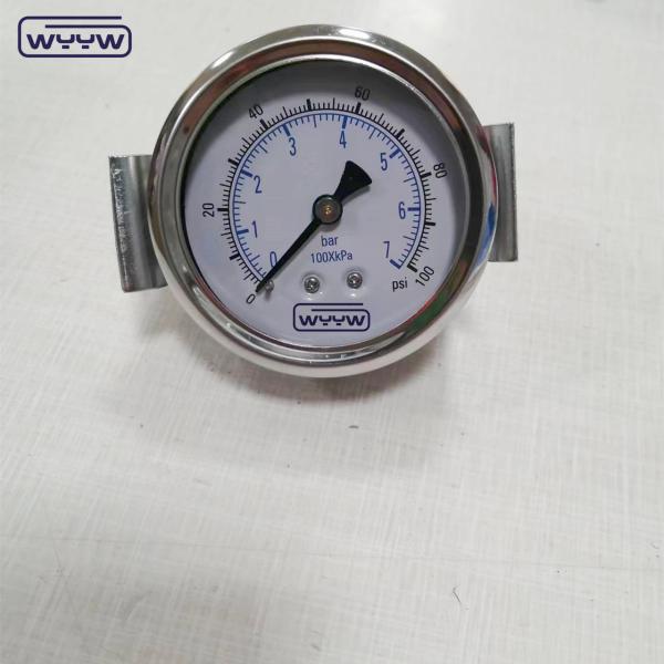 Quality 1 Year Pressure Gauge For Fluids At Bar Kg/cm2 Pressure Range for sale