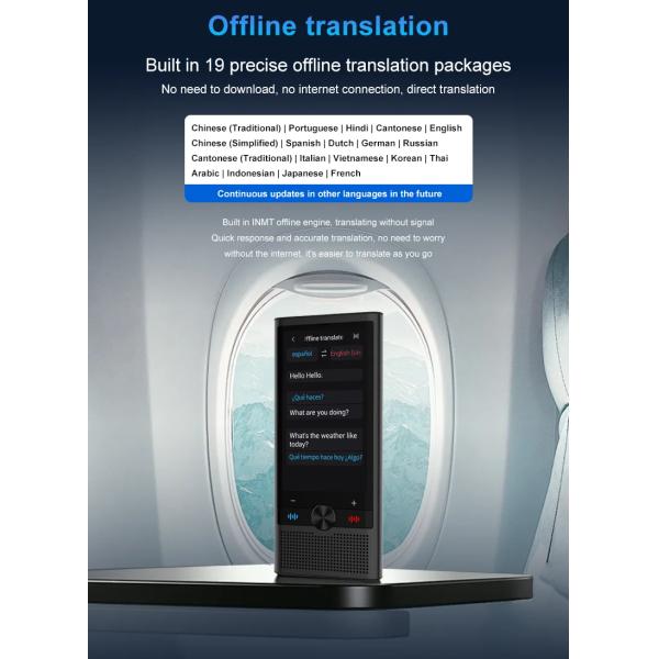 S10 4G WIFI Portable Smart Voice Translator Master Translation Machine