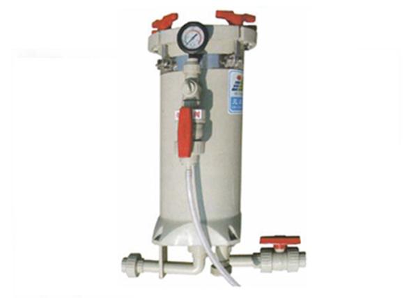 Quality Chemical filtration systems with PVDF cartridge filter housing 20" by 18 elements for sale