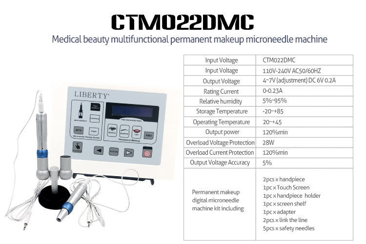 Multifunctional Liberty Semi Permanent Make Up Machine Tattoo Gun Kits