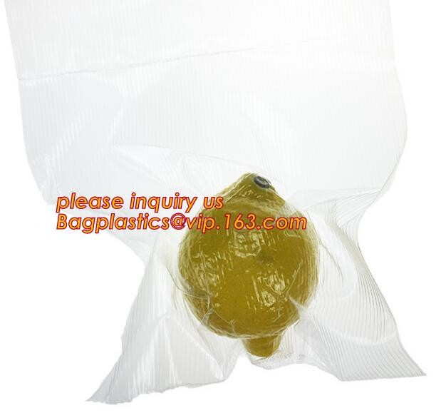 Embossing Resealable Vacuum Food Bags For Household Eco- friendly Texture Vacuum Food Storage Plastic Bag Rolls Moisture