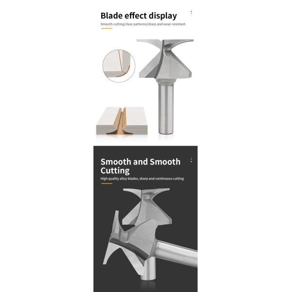 R18 R30 R50 Wood Surfacing Router Bit 55 Degree Hardwood Router Bits