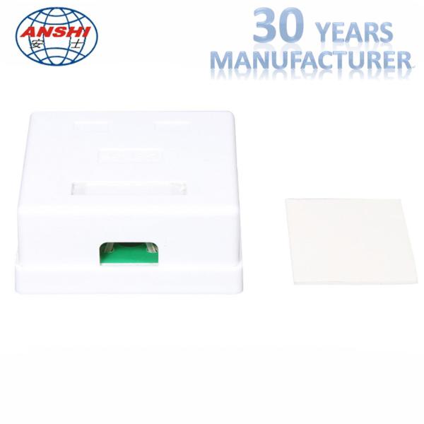 CAT6 / CAT5e Surface Mount Box 2 Port For RJ45 Module Telecommunication