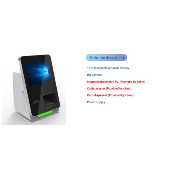 Dual Screen Hotel Self Service Check In / Out Kiosk