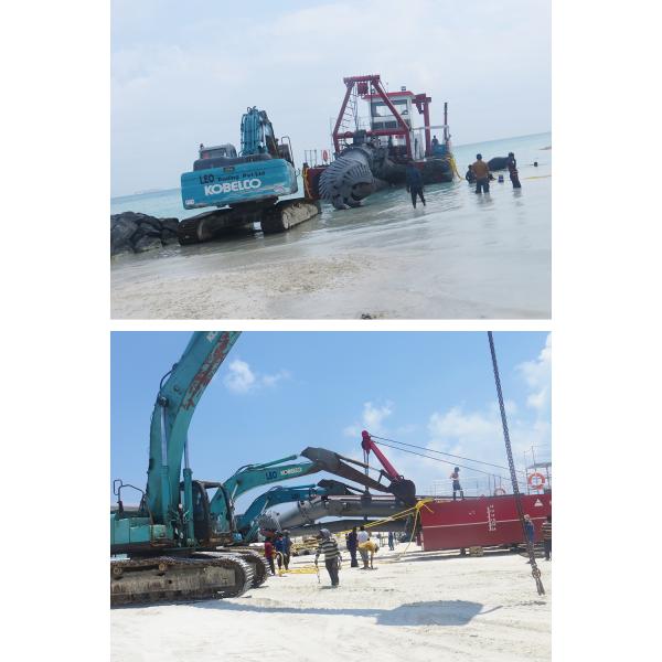 100m3/H Cutter Head Small Dredging Equipment For Pond Dredging Mini Suction Dredge