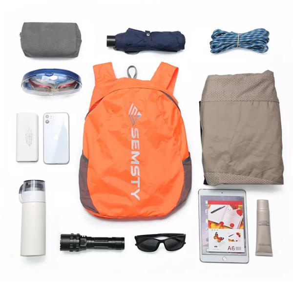 Folding Outdoor Lightweight Travel Daypack , Ultralight Packable Duffel Bag