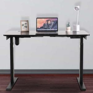 China Black Electric Height Adjustable Home Office Computer Table Desk  160lbs capacity on sale