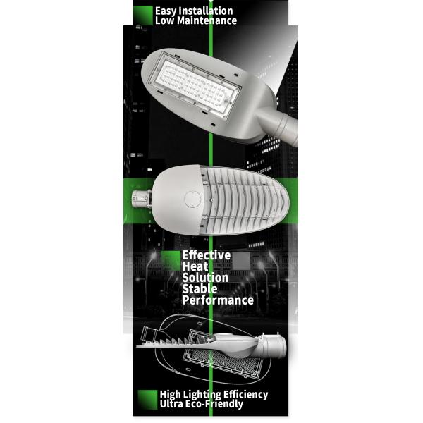 Dc Ac Ip66 Ik08 100 Watt Outdoor Led Streetlight 50w With Photocell controller Ce Rohs