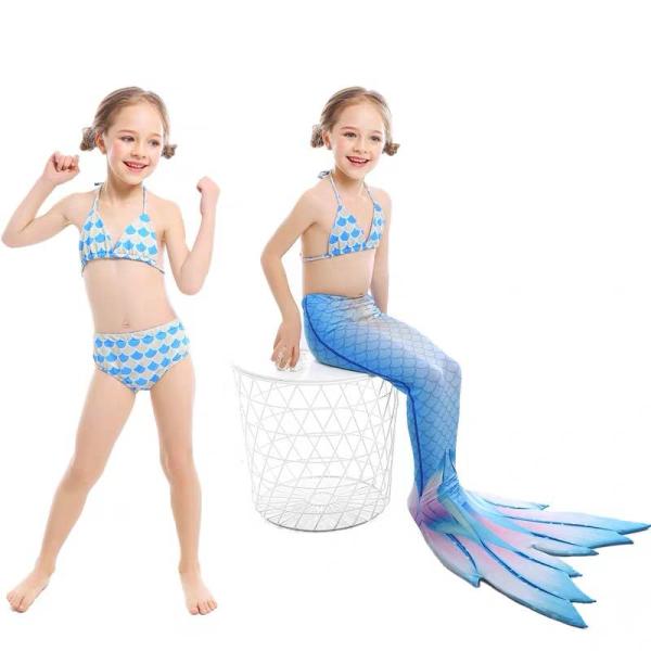 Beauty Flower Fin Swimmable Mermaid Tails For Girls , High Elasticity Fabric Mermaid Tail
