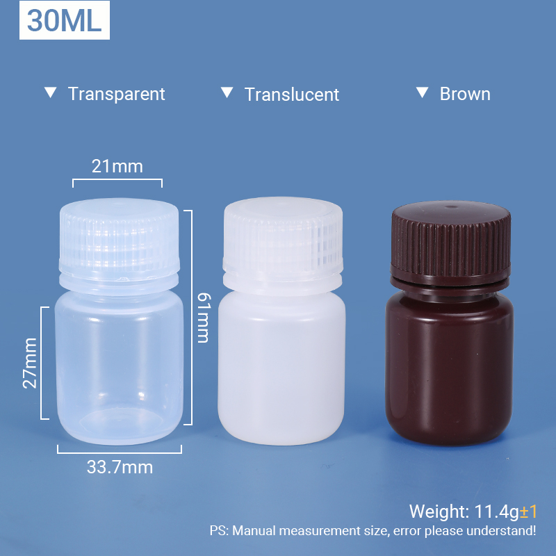 Plastic Screw Cap Wide Mouth Laboratory Chemical Reagent Bottle with ODM Service