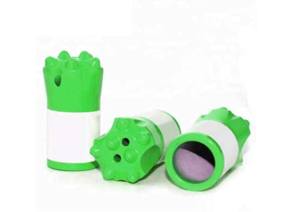 Quality Drilling Equipment Carbide 34mm Taper Button Bit For Ore Mining Green Color for sale