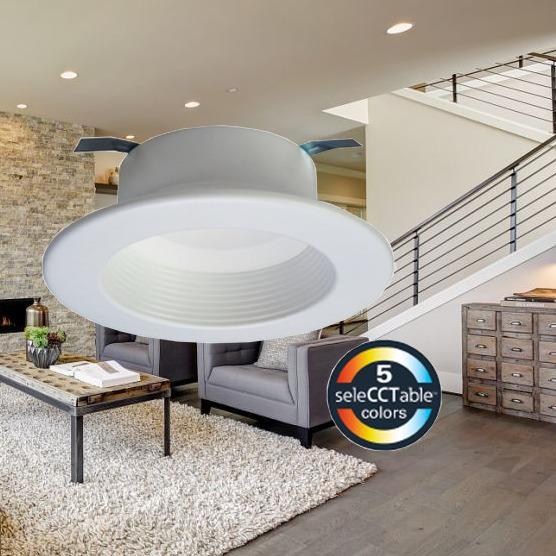 Quality Infrared Sensor 4 Inch LED Recessed Lighting 5000K 1000LM for sale