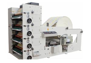 China Automatic High Speed 4 Color Flexo Printing Machine 50-60m/min Max width 850mm White wholesale