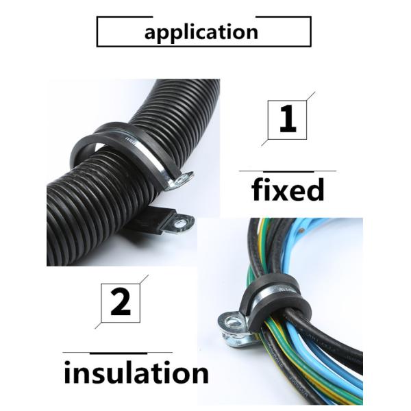 German Type Fixing Rubber Clamps Cable R Type Hose Clamp For Tube
