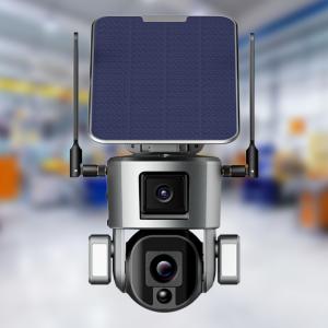 China Dual Lens Continuous Recording Security Camera 10X Zoom 4K Solar Camera wholesale