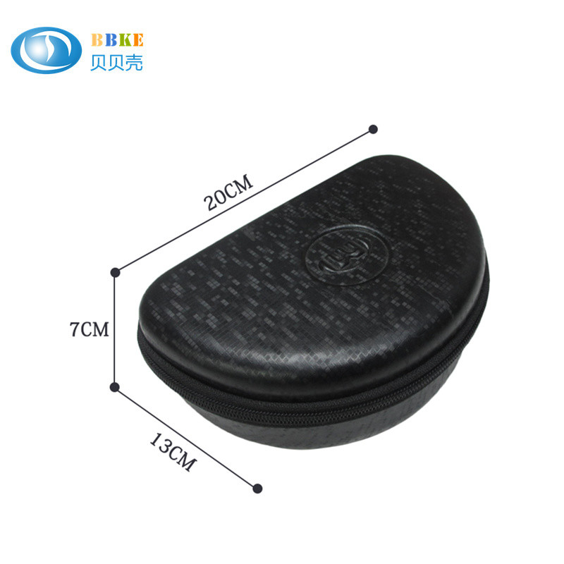 Foldable Headphone Protective Case , Black EVA Foam Earbud Carrying Case