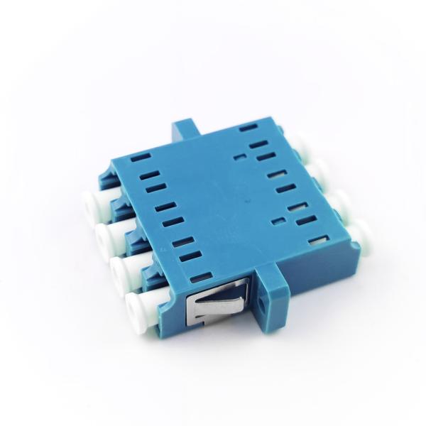 2 Ports PBT LC UPC Optic Fiber Adapter Eared Duplex Coupler for Optical Fiber Coupler