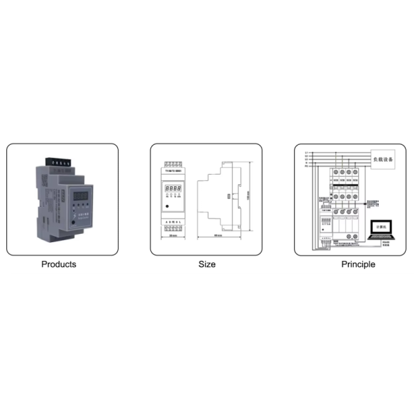Multi-Channel Lightning Strike Counter 9999 Digits 0.5kA-100kA Current 2 Channels With RS485 Communication Interface