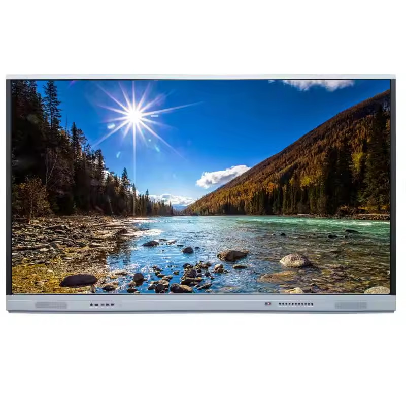 4K Interactive Whiteboard IFPD Smart Monitors Multi Touch Screen Display With Camera&mic All In One Computer For School