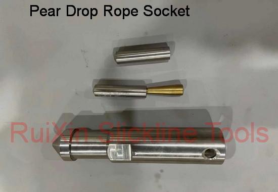 Quality 1.75 inch Pear Drop Rope Socket Wireline Tool String for sale