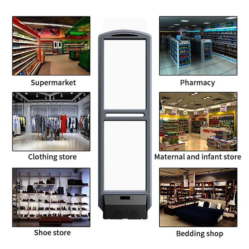 Max 3.6m Induction Range Anti Theft System For Clothing Store 58KHz EAS System