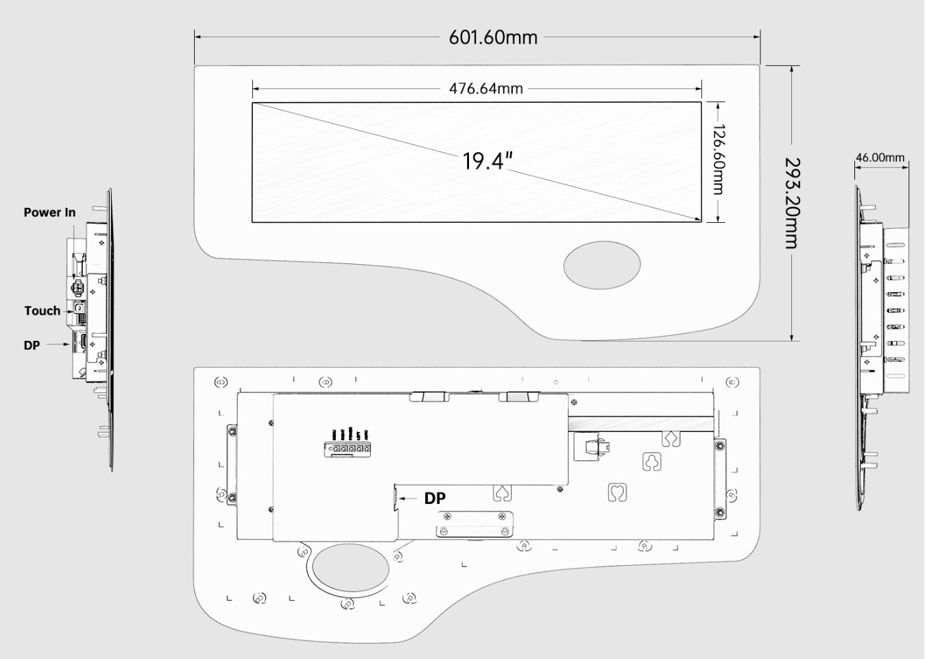 Ideck complete button panel 19.4inch Touch Button Standard Size