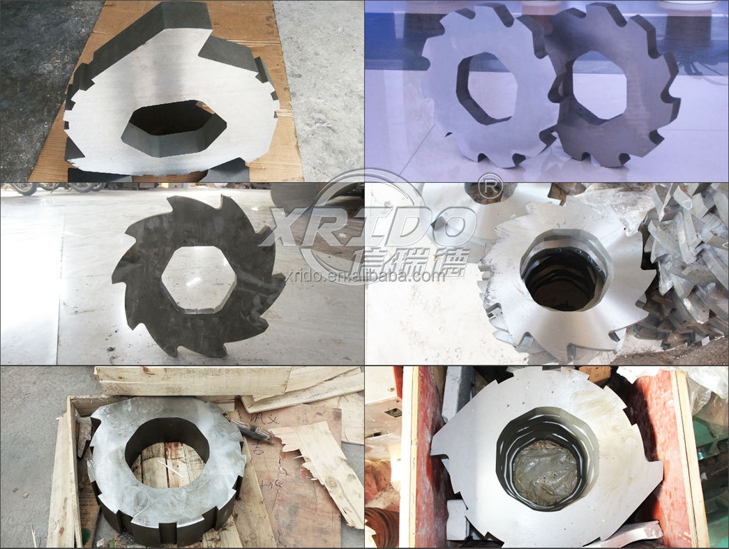 Xrido 75KW Double Shaft Shredder Machine for Metal Plastic 300-22000Kg/Hour