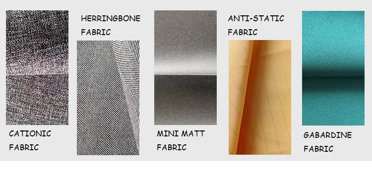 160gsm Customized Color Two-tone Vertical Stripe Cationic Polyester Fabric