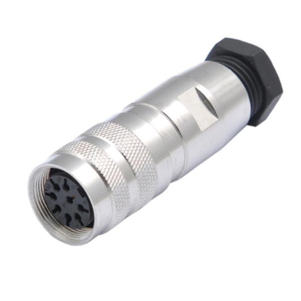 IP68 socket male female flange panel mount solder type m16 5pin AISG connector