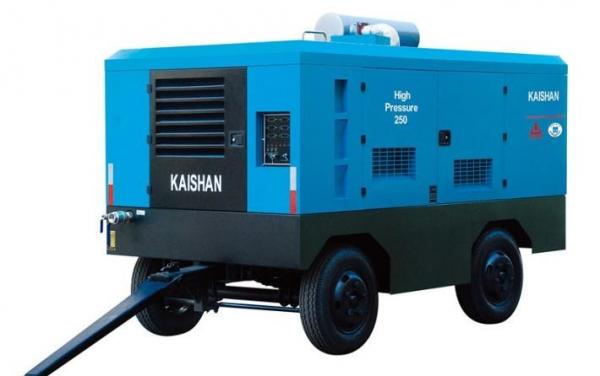 Quality Diesel Industrial Portable Air Compressor / Rock Drill Compressor Kaishan Lcgy for sale